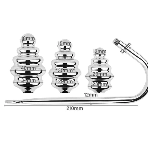 Hook 8826 Screw-in GreatBenefit Set Anal Ribbed 0929